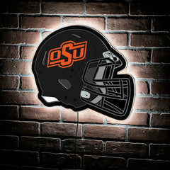 LED Wall Decor, Helmet, Oklahoma State University