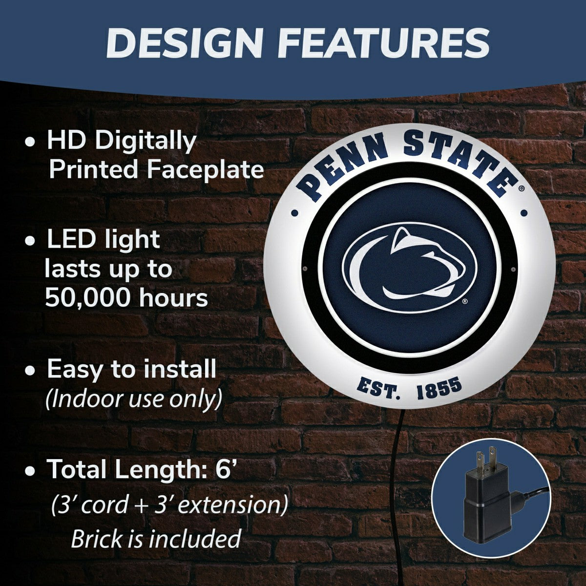 Penn State, Metal Lite, Round