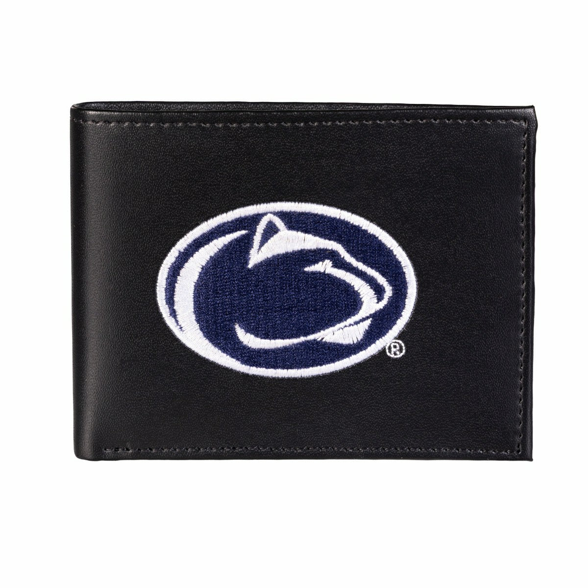 Penn State Black Bi-Fold Embroidered Wallet w/ RFID Blocking