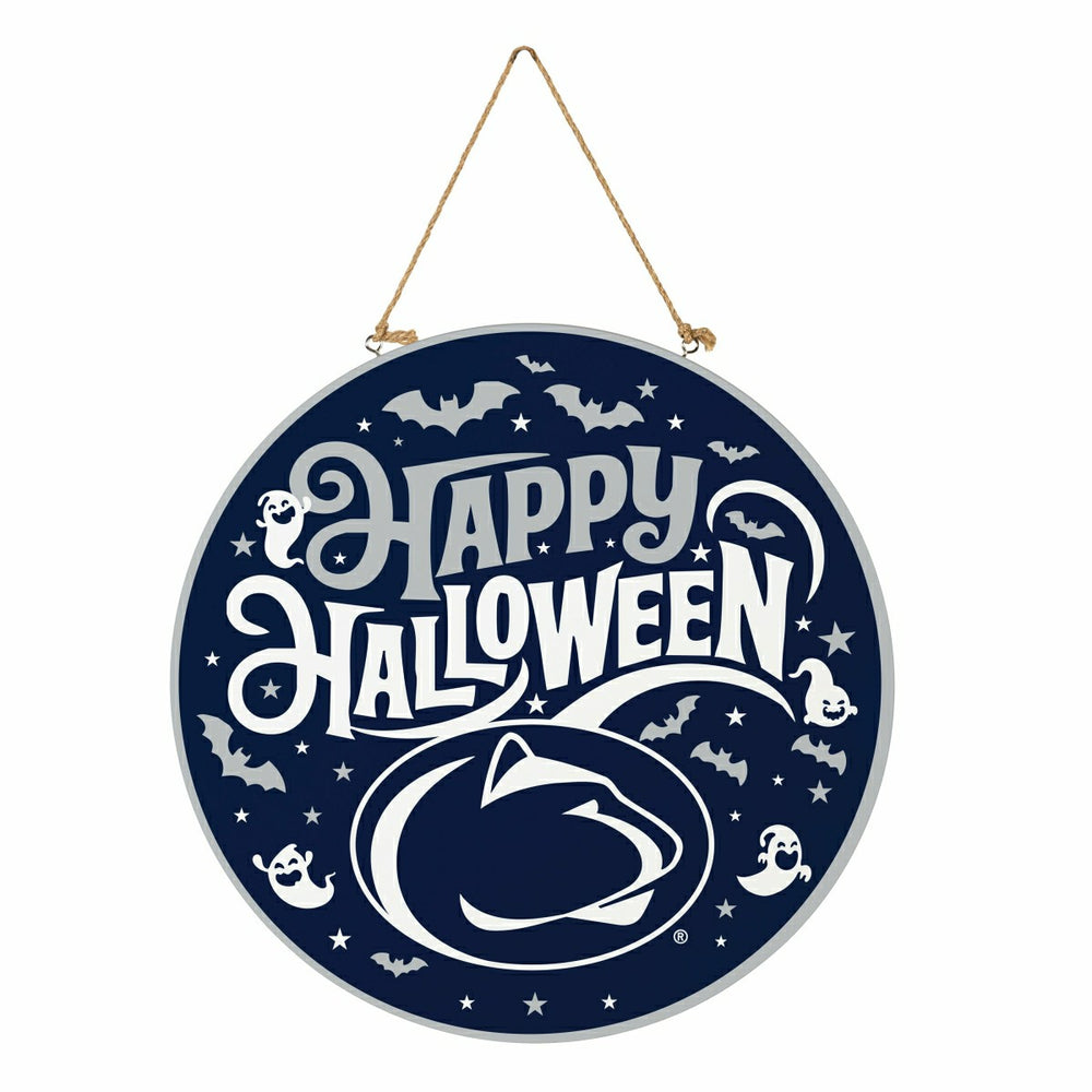 Penn State Halloween Round Door Décor with Hanging Rope, 18x18