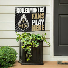 Purdue University Coroplast Yard Sign "Fans Play Here"