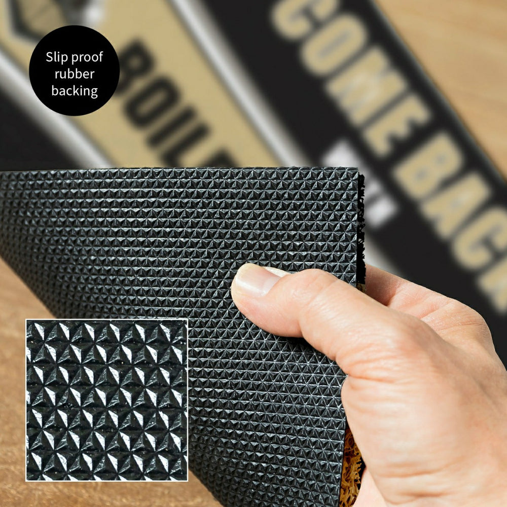 28" x 16" PVC Trapper Mat, Come Back with Tickets, Purdue University