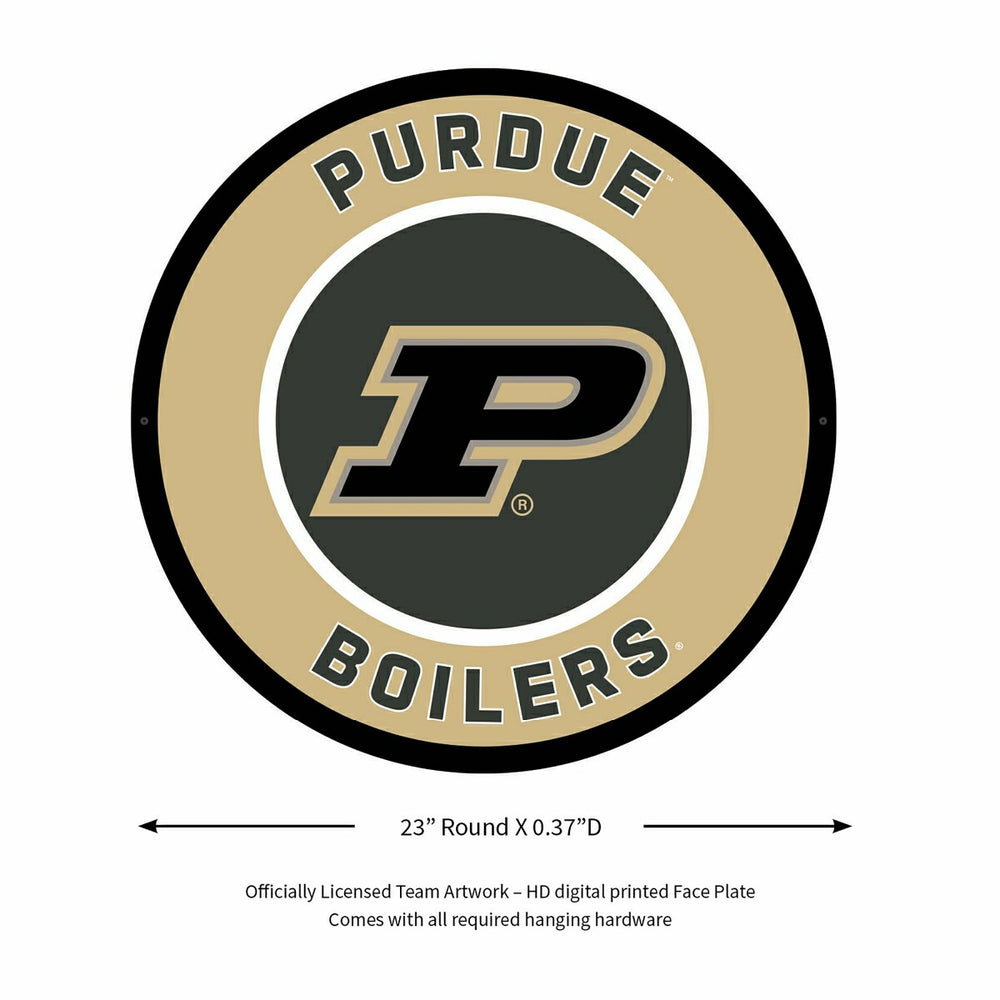 LED Wall Decor, Round, Purdue University