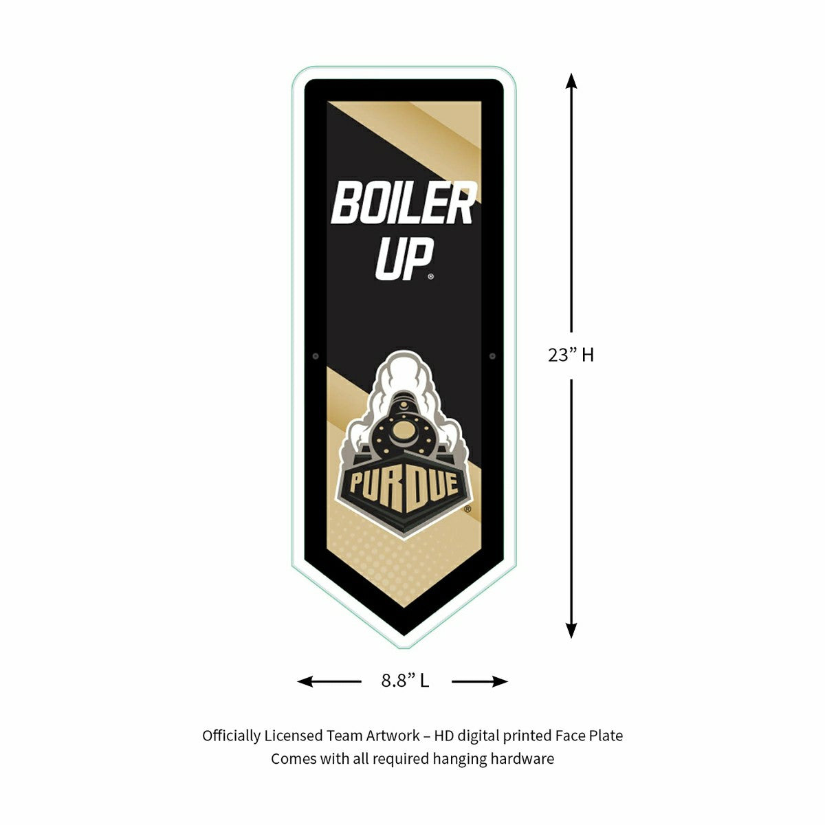 LED Wall Decor, Pennant, Purdue University