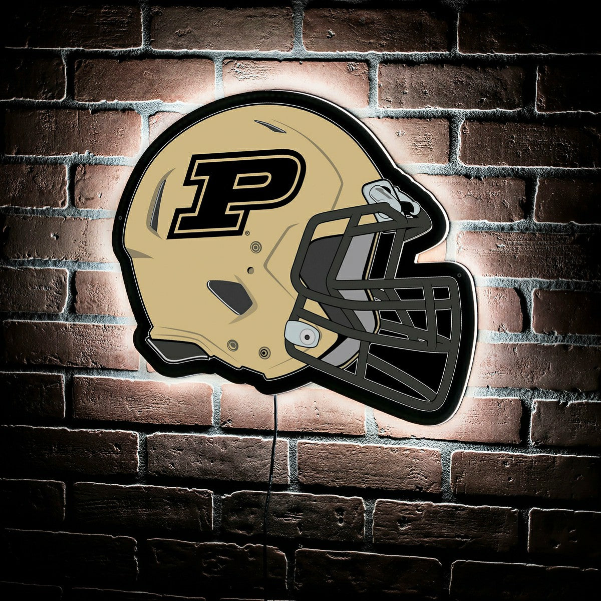 LED Wall Decor, Helmet, Purdue University