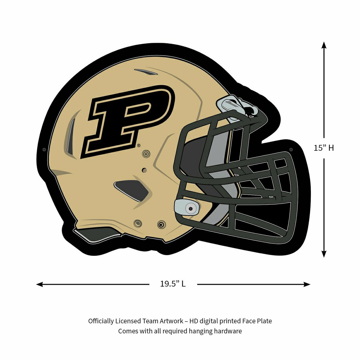 LED Wall Decor, Helmet, Purdue University