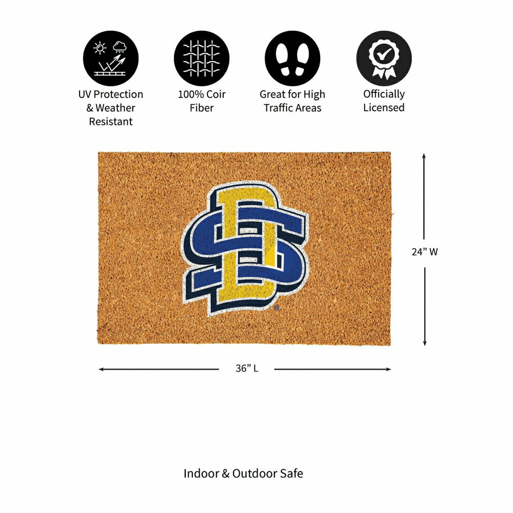 South Dakota State University Large Full Color Coir Mat, 36"x24"
