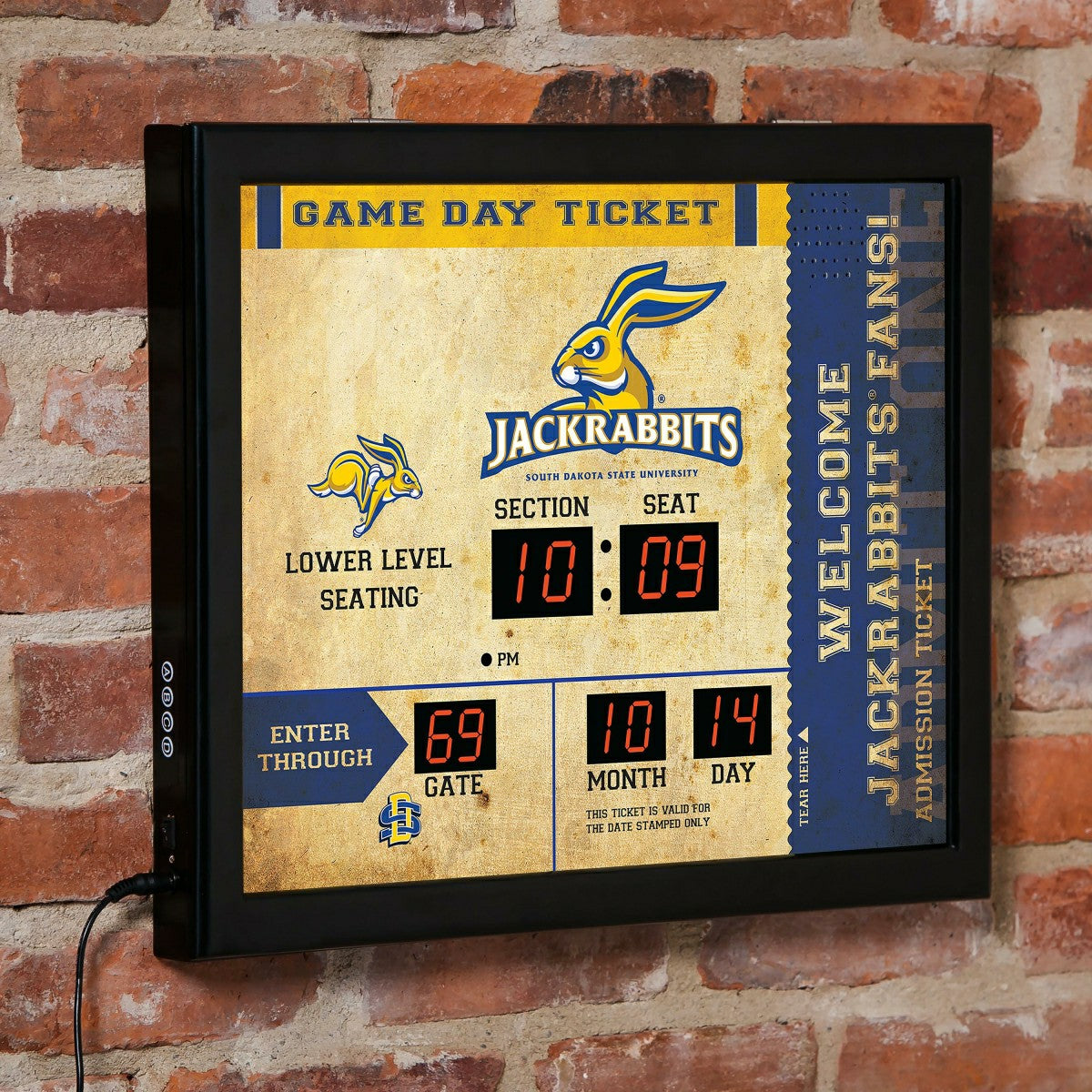 Scoreboard Wall Clock, South Dakota State University