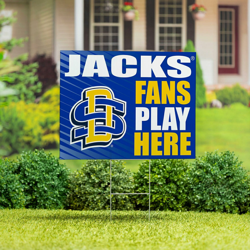 South Dakota State University Coroplast Yard Sign "Fans Play Here"