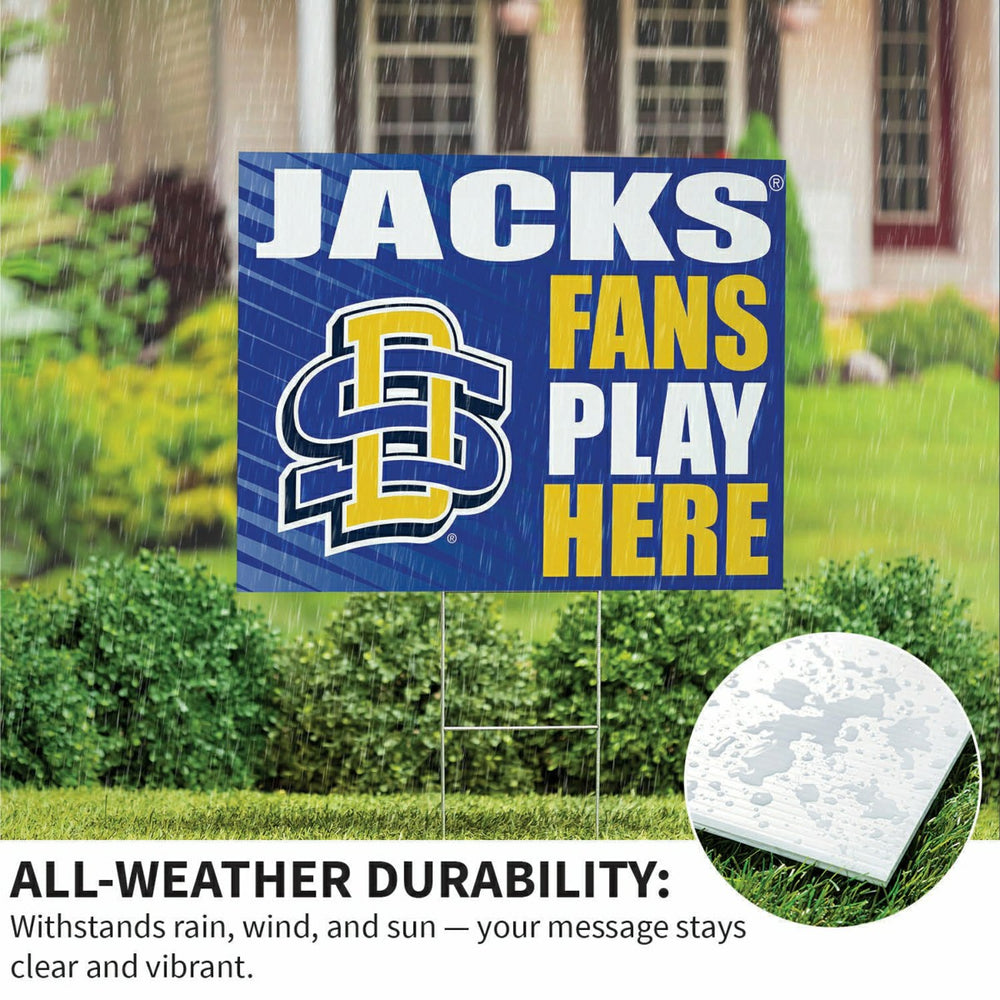 South Dakota State University Coroplast Yard Sign "Fans Play Here"