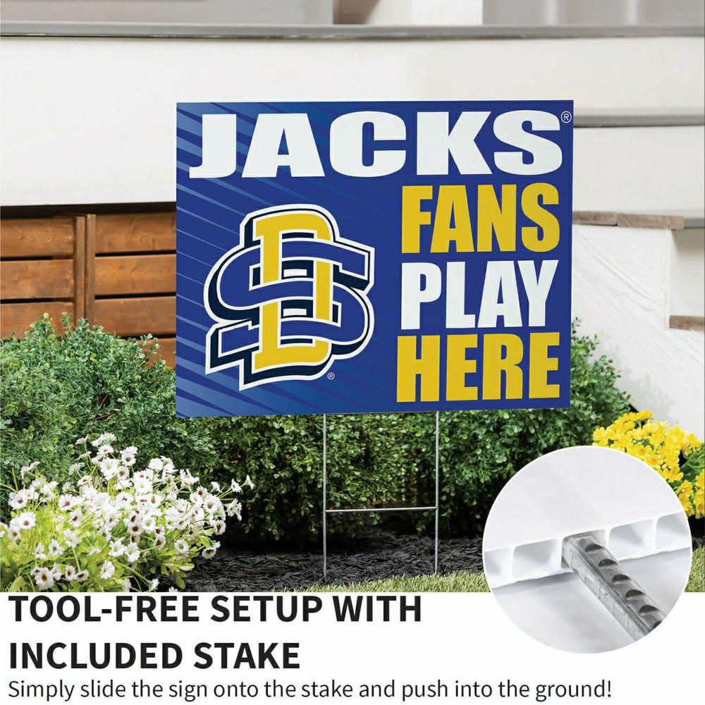South Dakota State University Coroplast Yard Sign "Fans Play Here"