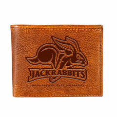South Dakota State University, Embossed 100% Genuine Tumbled Leather P