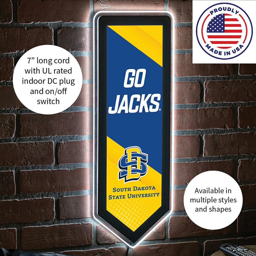 LED Wall Decor, Pennant, South Dakota State University