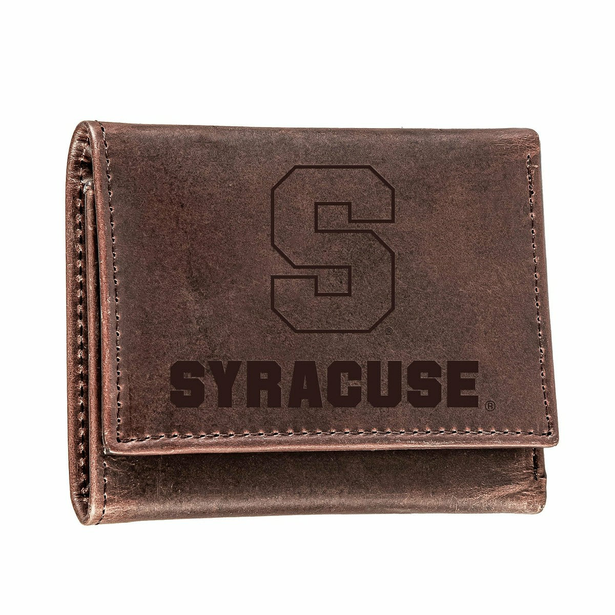 Syracuse, Tri-Fold Wallet, Brown, CH, 100% Genuine Leather