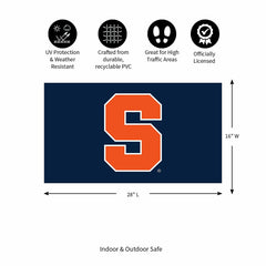 Full Color PVC Mat, 16" x 28", Syracuse University