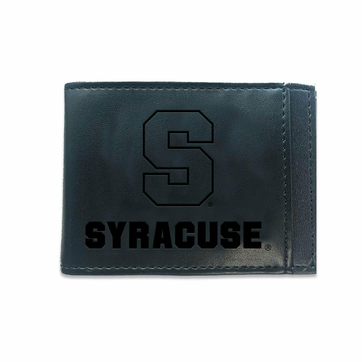 Front Pocket Wallet w/ RFID Blocking, Syracuse University, Black