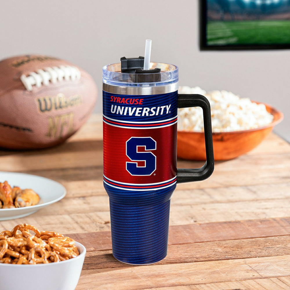 40oz Stainless Steel Canyon Cup w/ Straw, Syracuse University