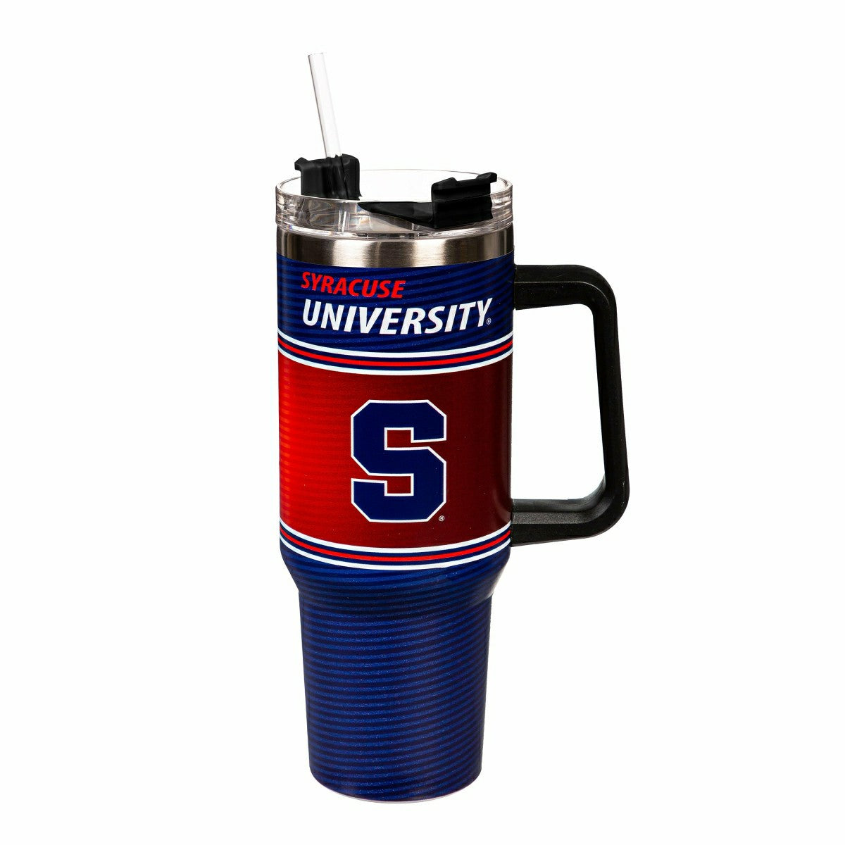 40oz Stainless Steel Canyon Cup w/ Straw, Syracuse University