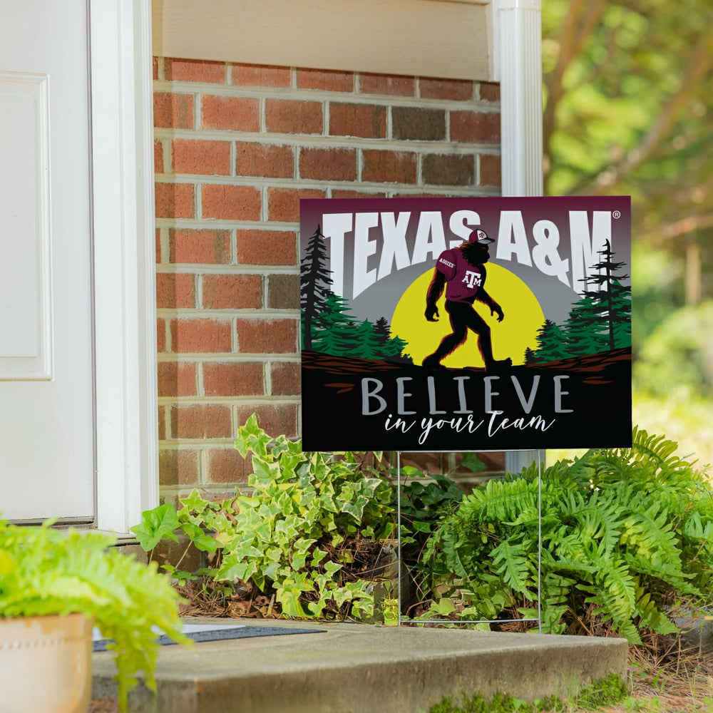 Texas A&M Yard Sign, Bigfoot