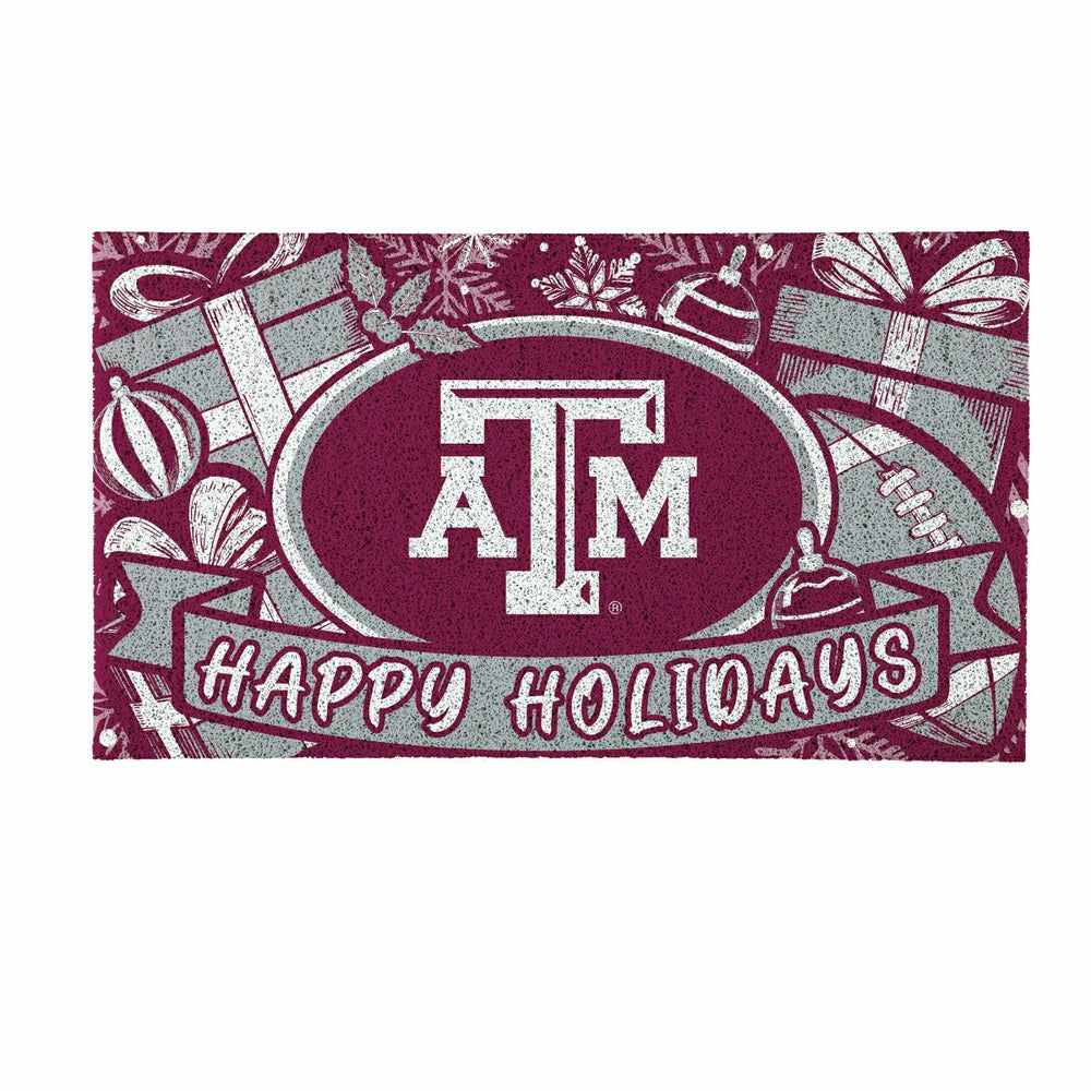 Texas A&M Holiday PVC Mat, 28"x16"