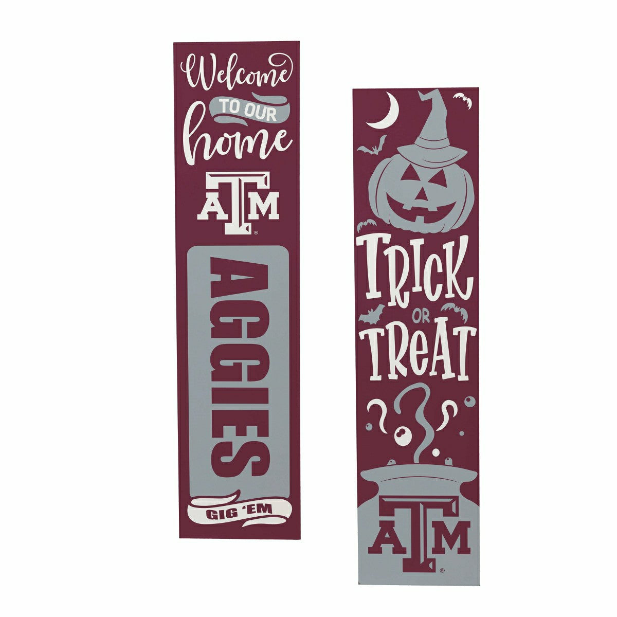 47" Double Sided Leaner, Texas A&M, Halloween