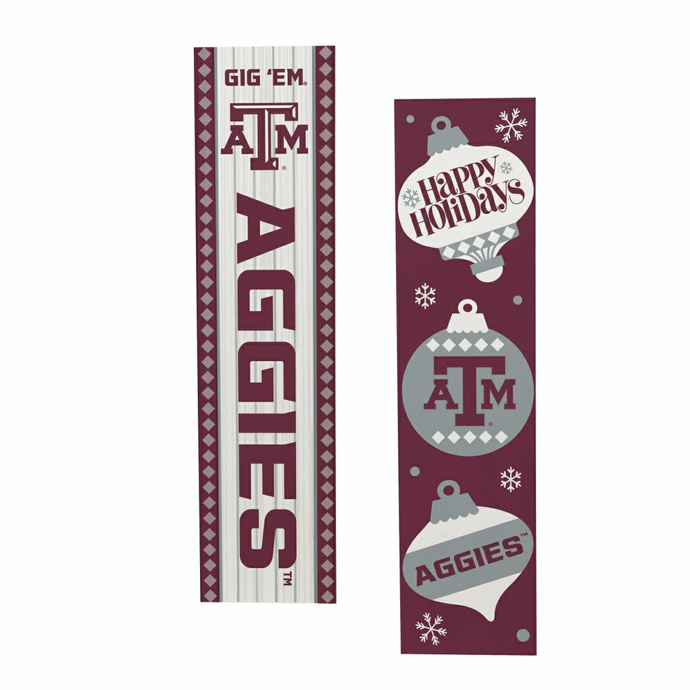 47" Double Sided Leaner, Texas A&M, Christmas