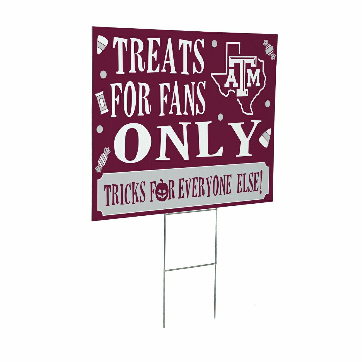 Texas A&M Yard Sign, Halloween Treats for Fans