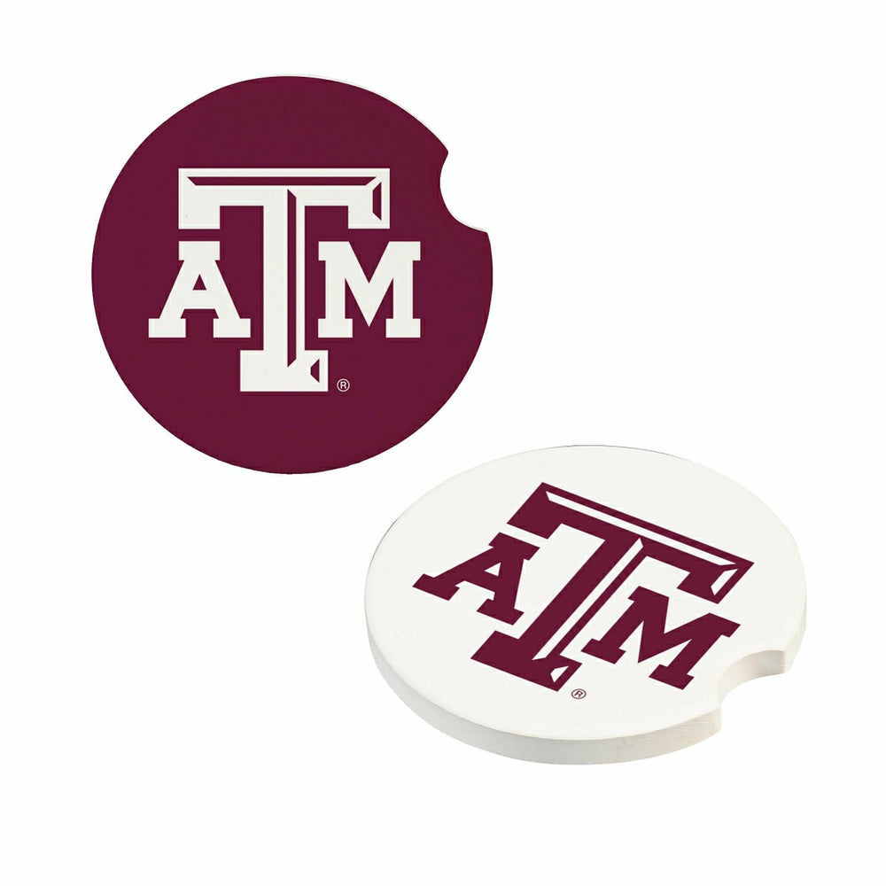 Texas A&M Car Coaster Set, 2pc