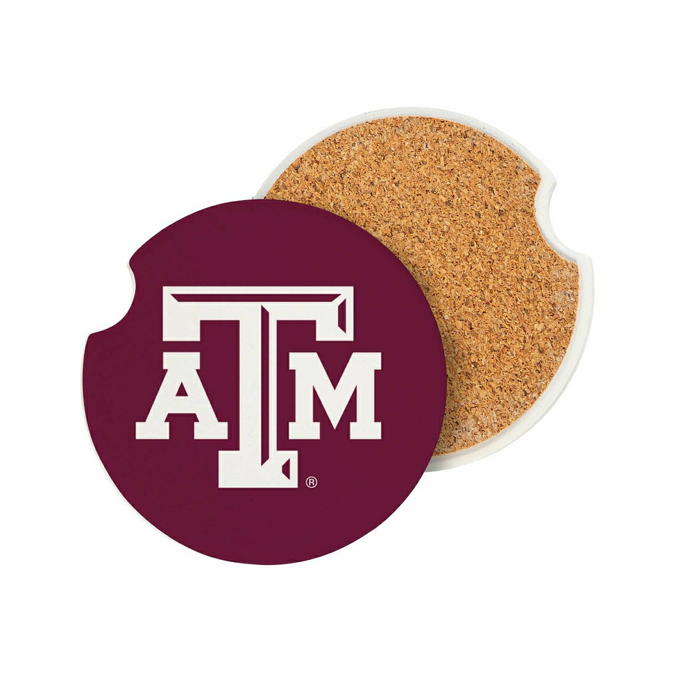 Texas A&M Car Coaster Set, 2pc