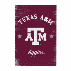 Texas A&M Wood Wall Sign, 16x24