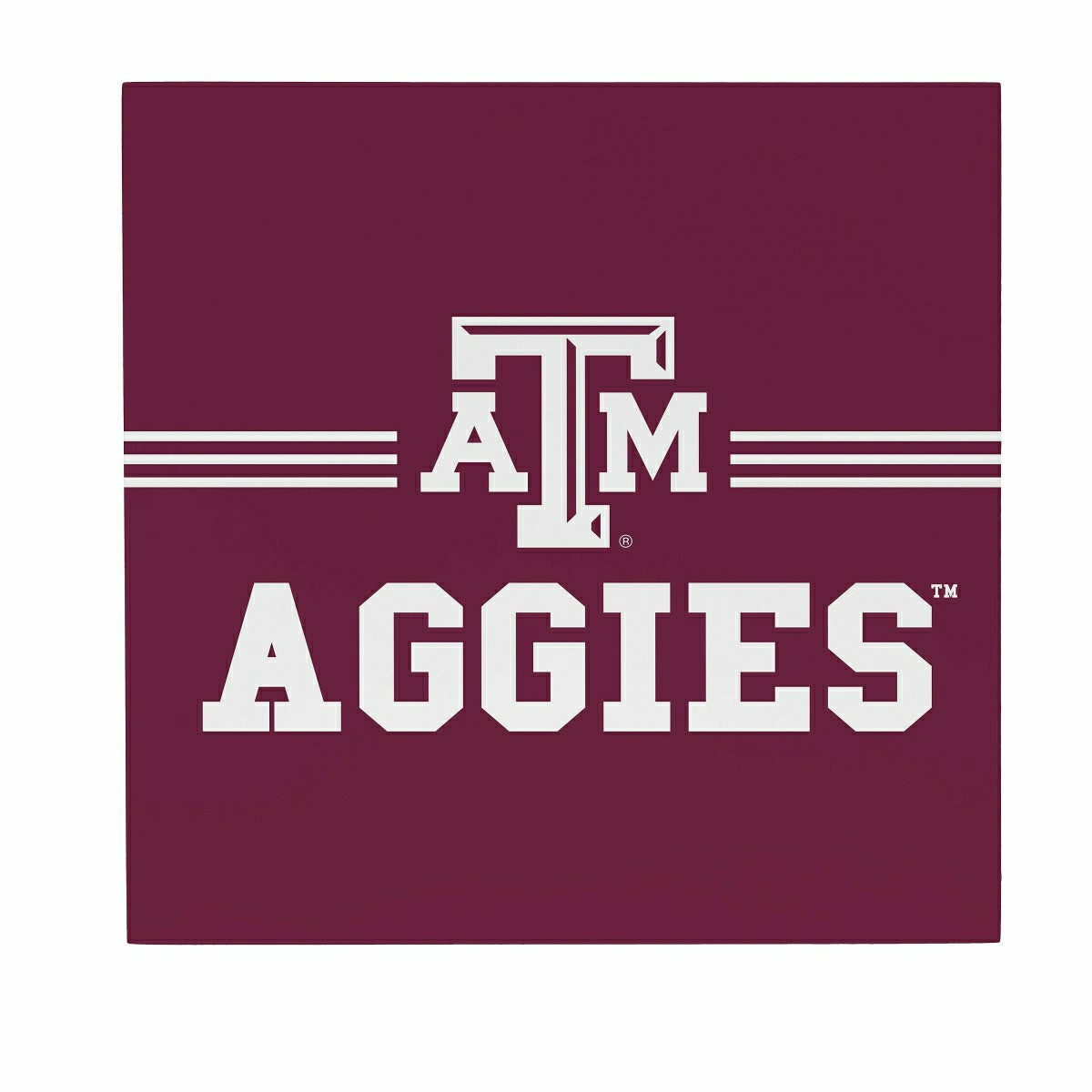 Texas A&M Wood Wall Sign, 12x12