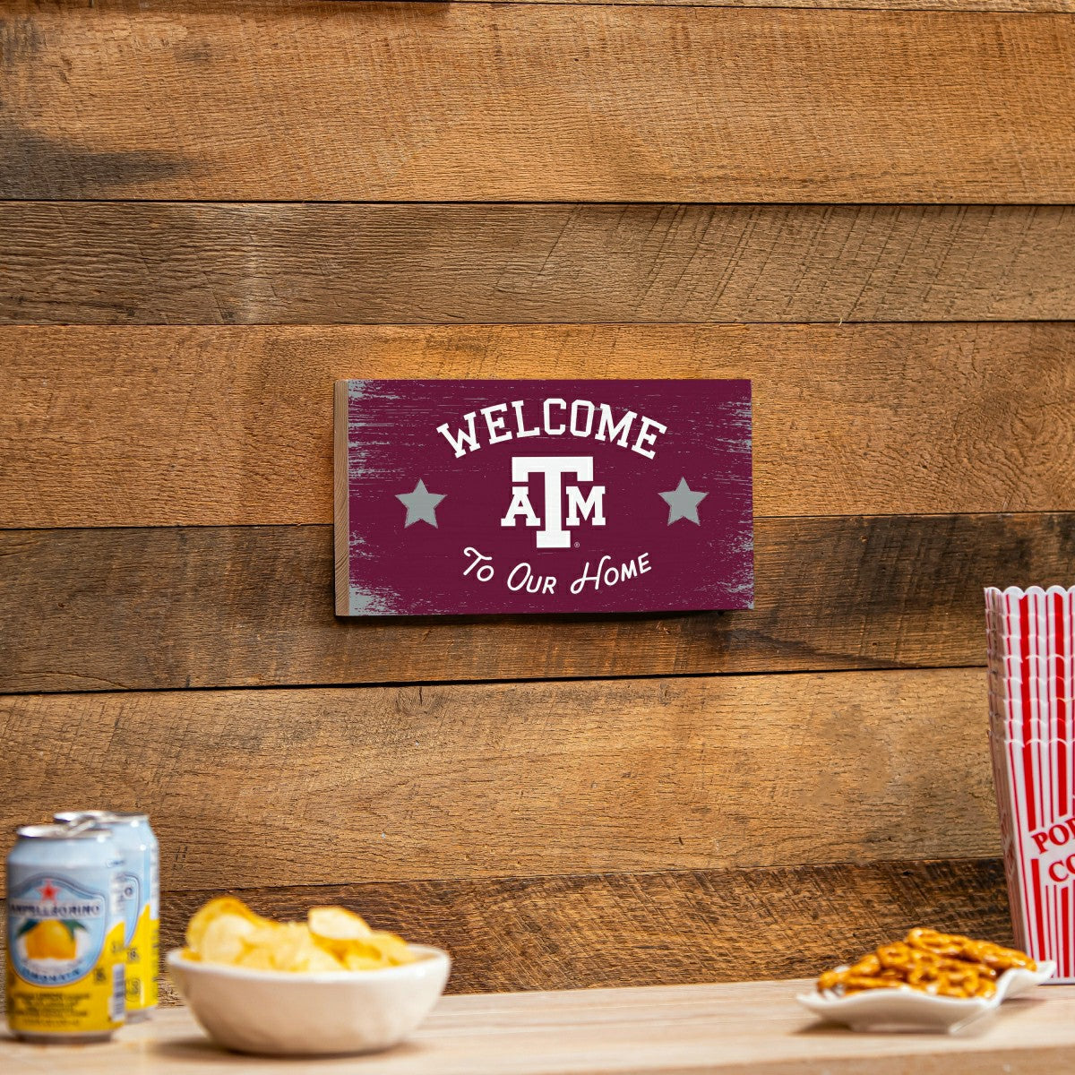 Texas A&M Wood Wall Sign, 6x11