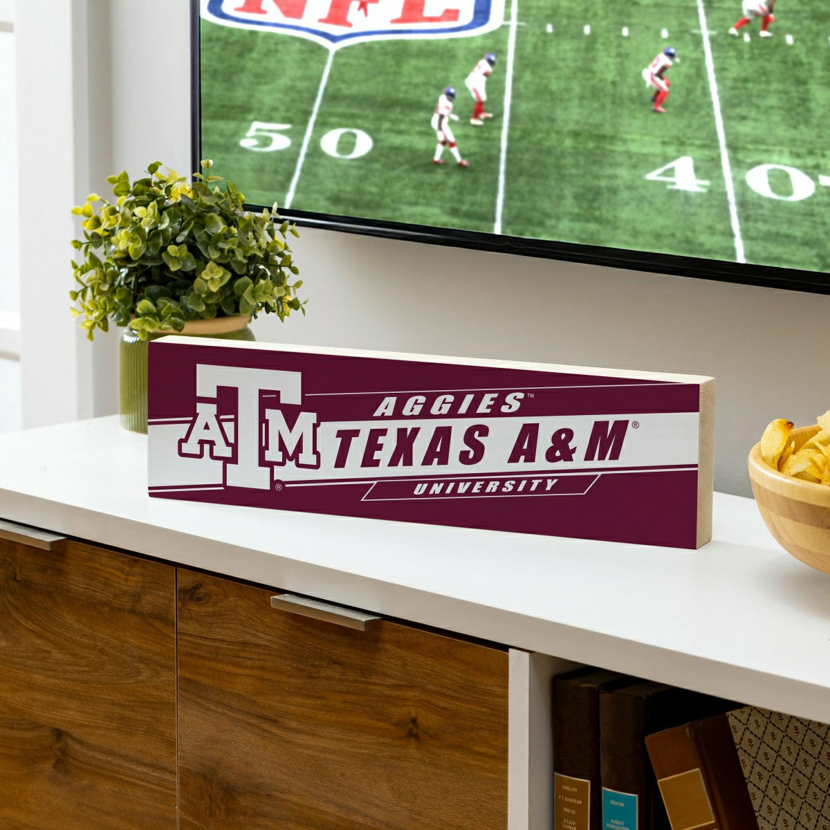 Texas A&M Mantle Sign, Down Home Fans, 5x18