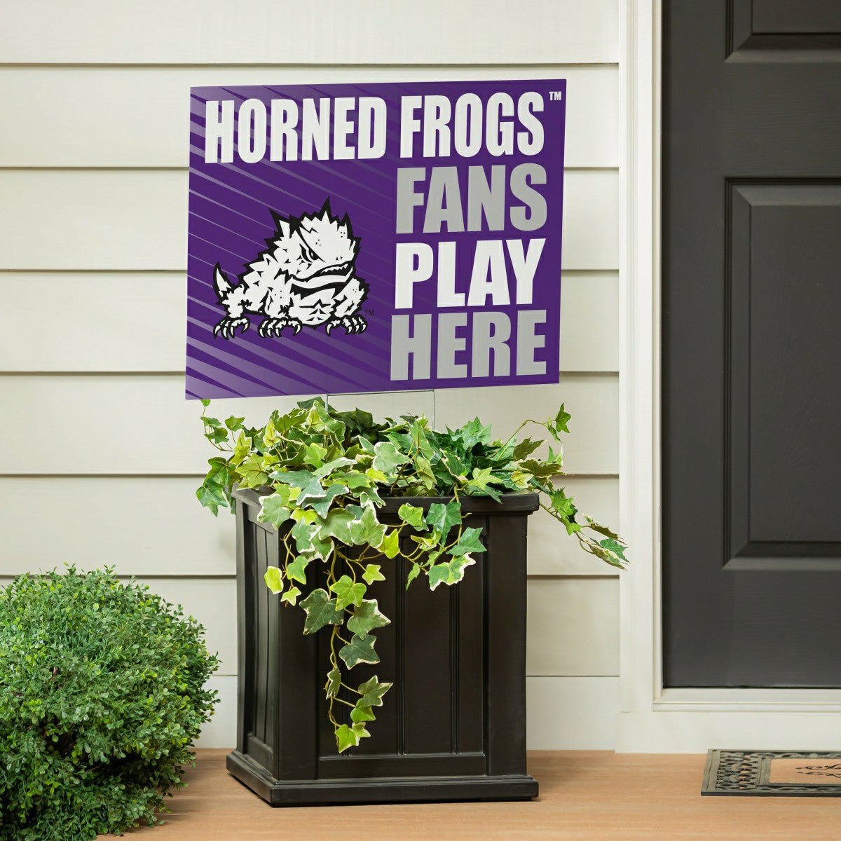 Texas Christian University Coroplast Yard Sign "Fans Play Here"