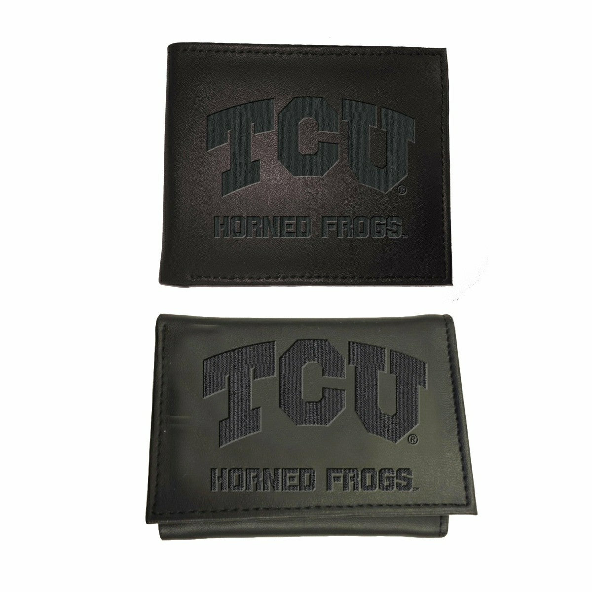 Texas Christian University, Bi-Fold and Tri-Fold Wallet Gift Set, Blac