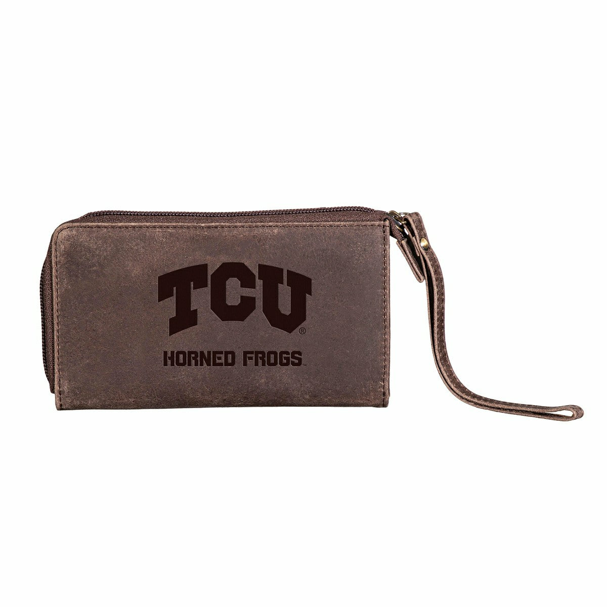 Wristlet Wallet, Brown, Texas Christian University