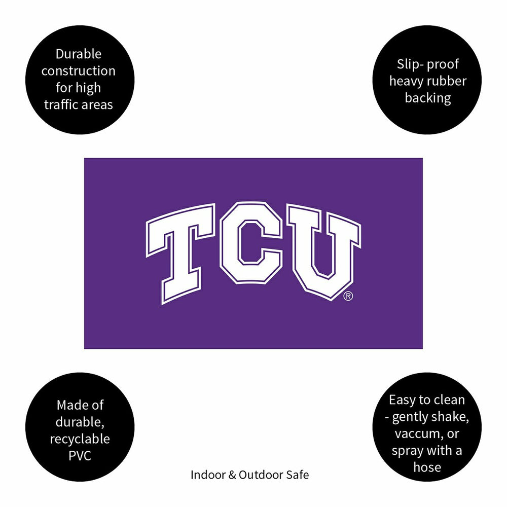 Full Color PVC Mat, 16" x 28", Texas Christian University