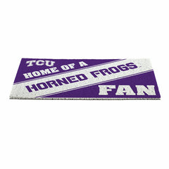 Texas Christian University, PVC Mat COLOR, Home of a Fan