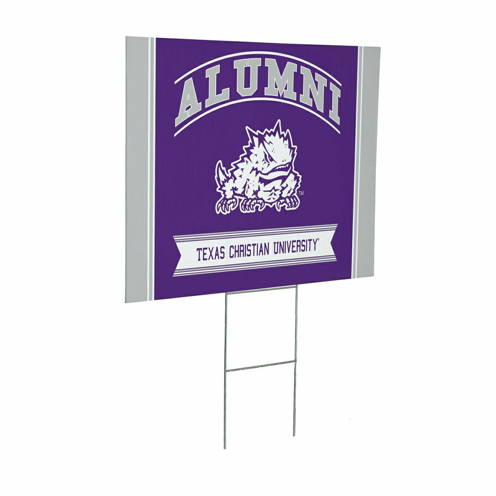 Texas Christian University Coroplast Yard Sign Alumni