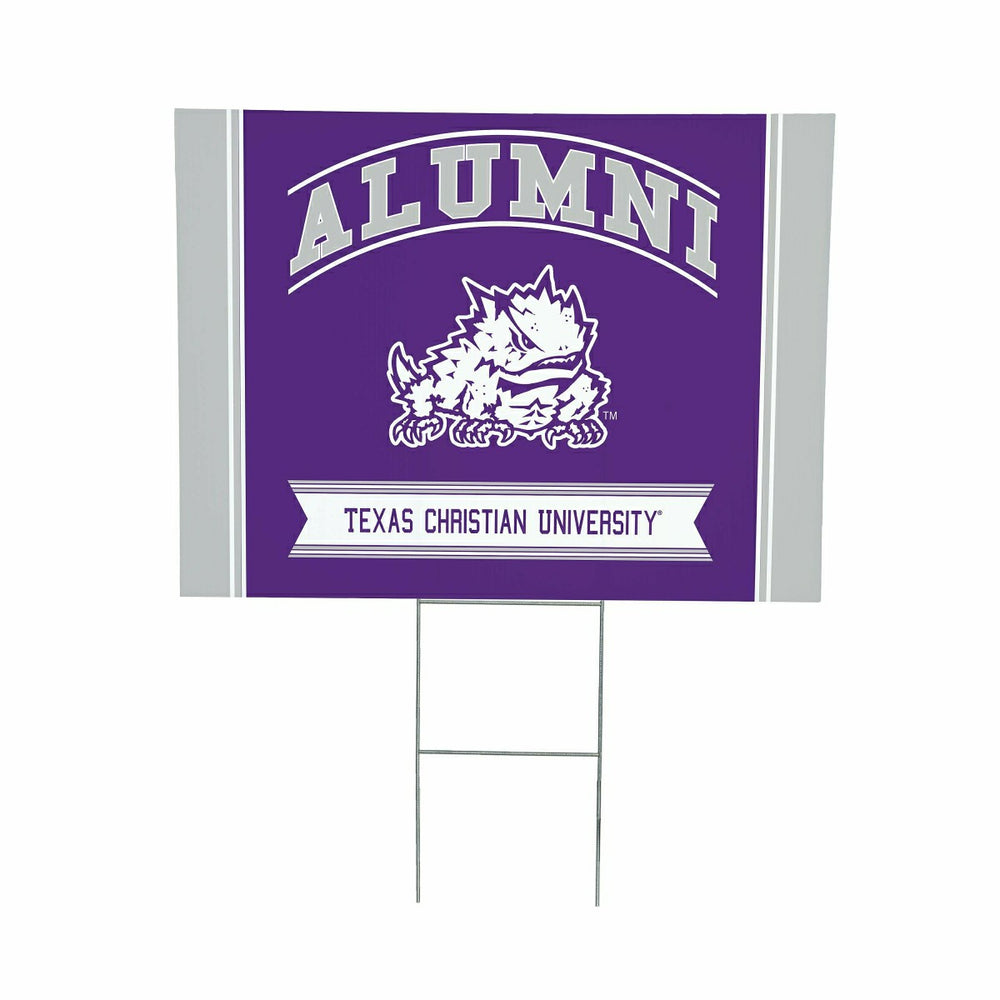 Texas Christian University Coroplast Yard Sign Alumni