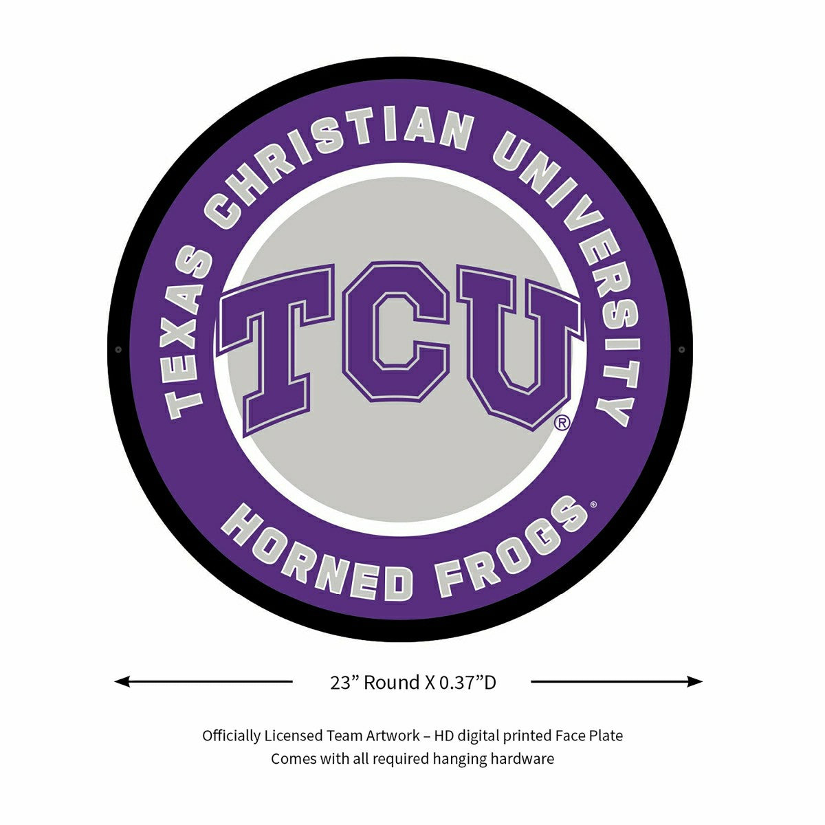 LED Wall Decor, Round, Texas Christian University
