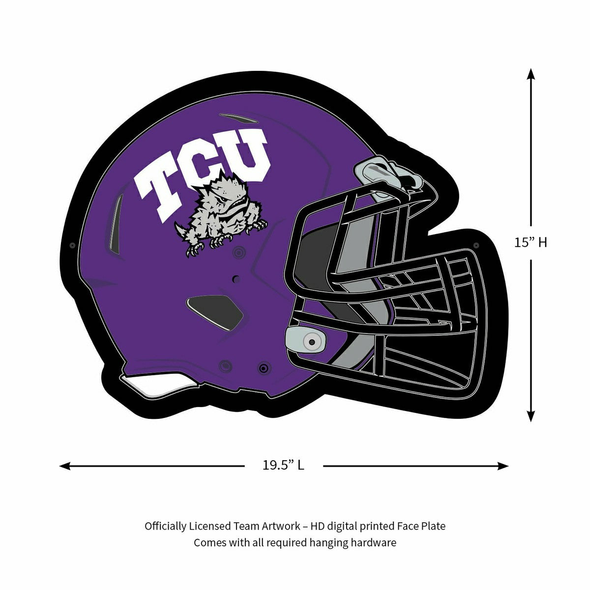 LED Wall Decor, Helmet, Texas Christian University