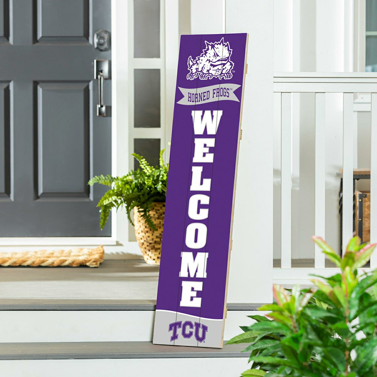 Texas Christian University Large Single Sided Leaner, 46"