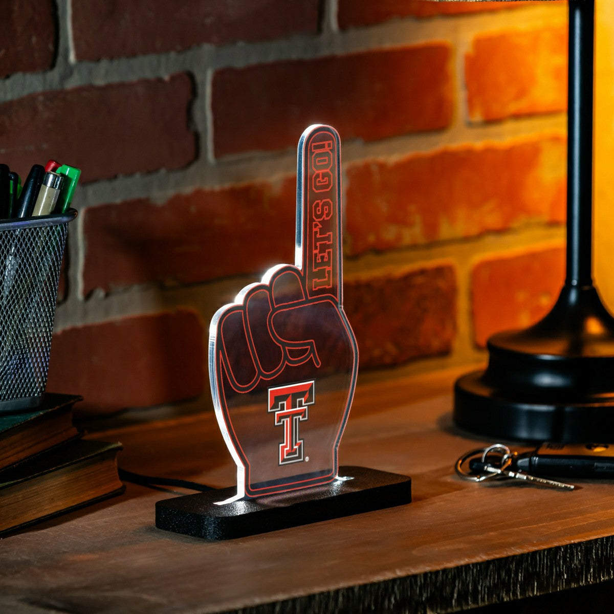 Texas Tech University College Foam Finger Desklite LED Decor