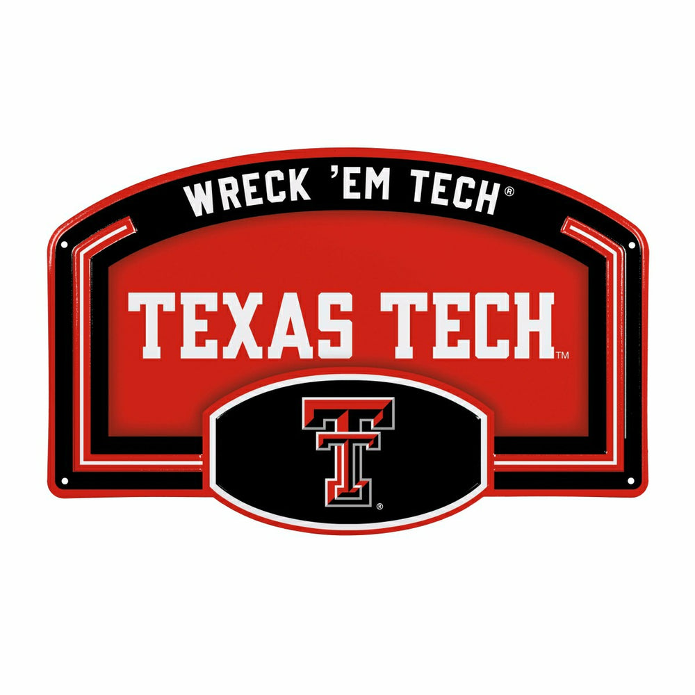 Texas Tech University USA Embossed Steel Wall Sign, 11" x 17"