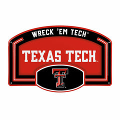 Texas Tech University USA Embossed Steel Wall Sign, 11" x 17"