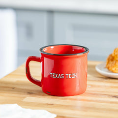 Texas Tech University Ceramic Camp Cup with Enamel Finish, 14oz