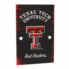 Texas Tech University Wood Wall Sign, 16x24