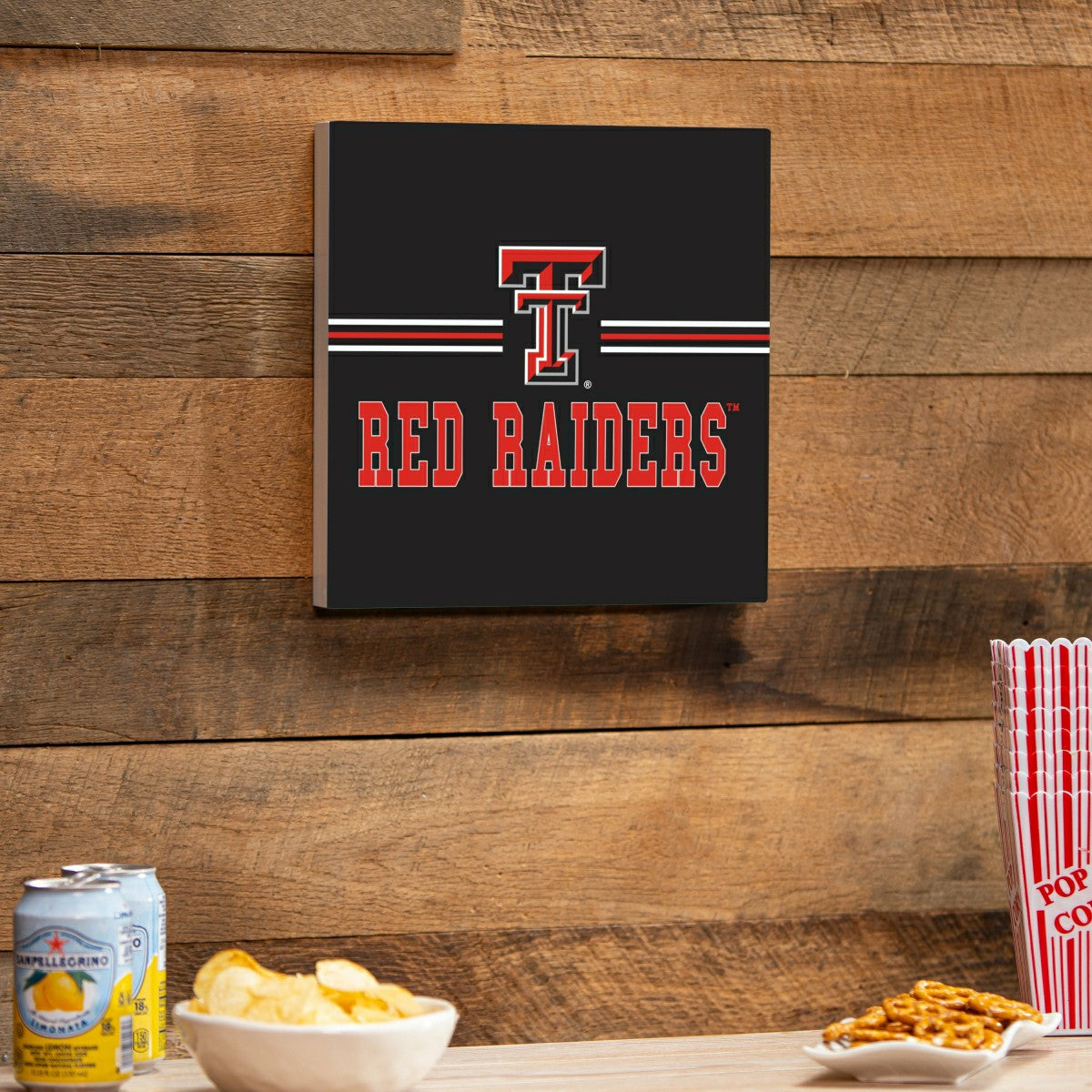 Texas Tech University Wood Wall Sign, 12x12