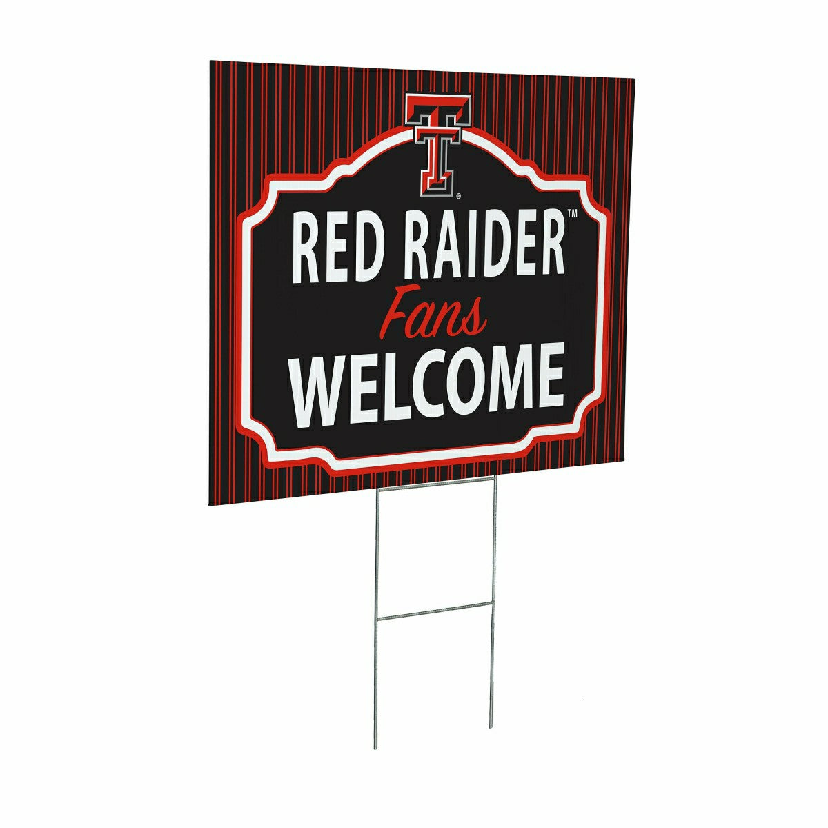Texas Tech University Coroplast Yard Sign, "Fans Welcome"